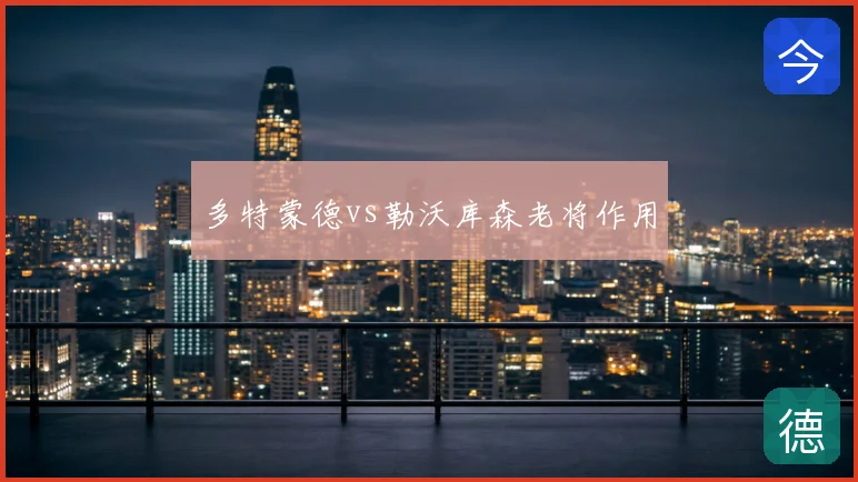 多特蒙德vs勒沃库森老将作用